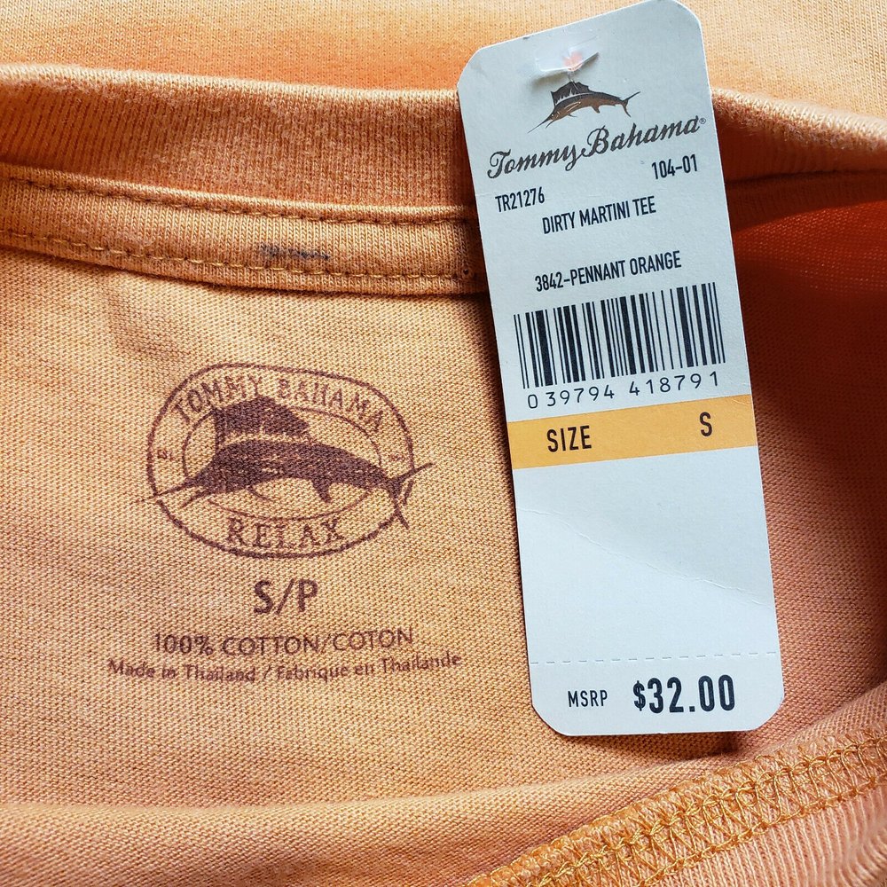 Tommy Bahama Relax Dirty Martini Mens SM T Shirt Parrot GO AHEAD, MAKE MY DRINK! - Picture 6 of 9